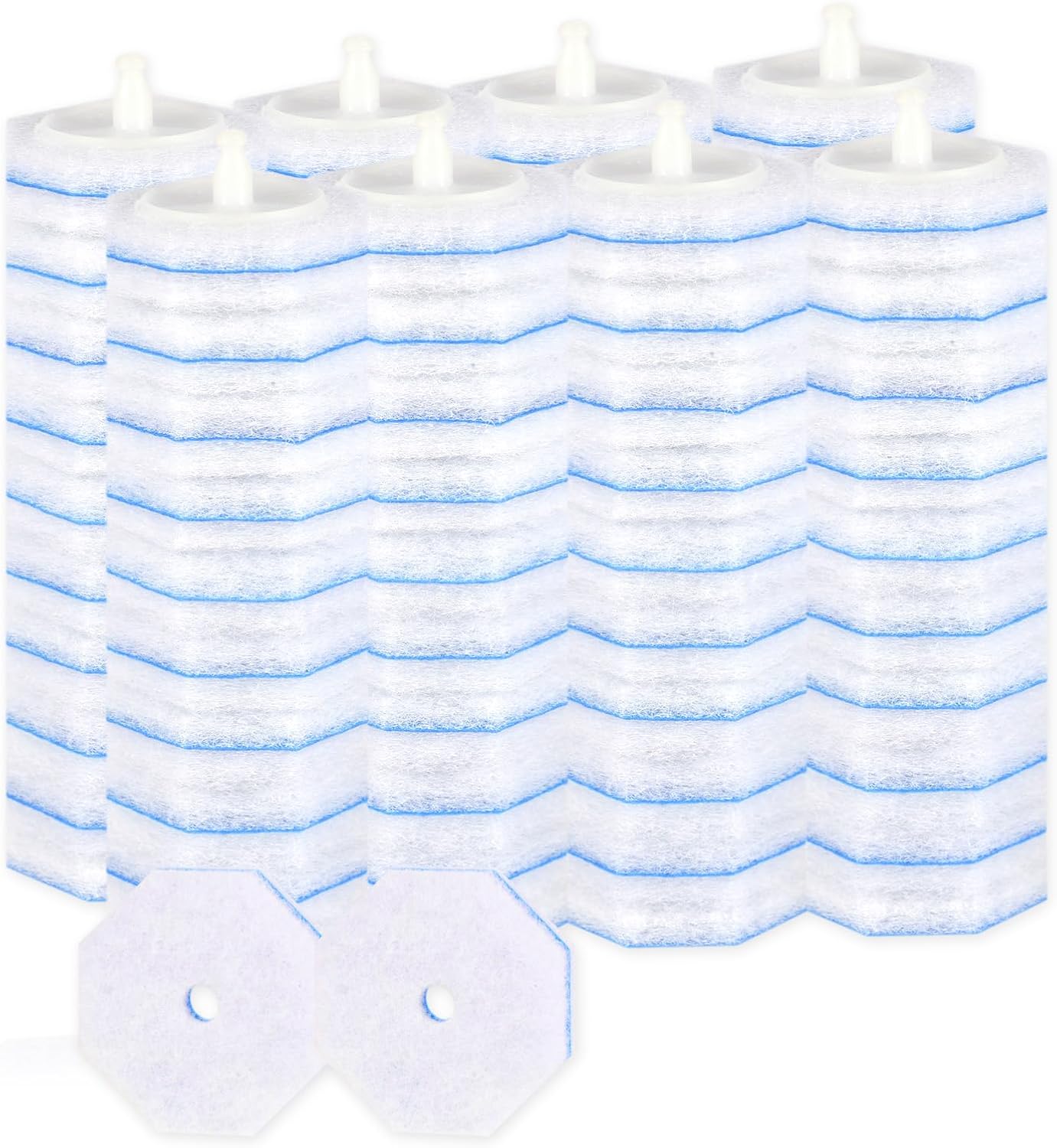 80 Count Disposable Toilet Wand Refills - Toilet Bowl Wand Refills with Cleaners, 5X Cleaning Power | No Falling Apart | Fresh Fragrance