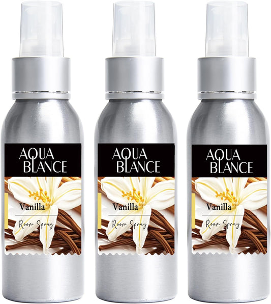 Fragrant Room Spray, Vanilla, 3 x 3.4 fl oz, Air Fresheners Odor Eliminator for Home, Bathroom, Concentrated Room Spray