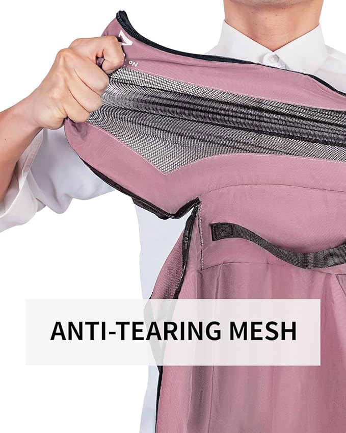 ECOHUB 7 Set Packing Cubes Tear-Resistant Luggage Packing Organizers with Number Icon for Travel Accessories Luggage Suitcase Machine Washable Packing Cubes (Pink)