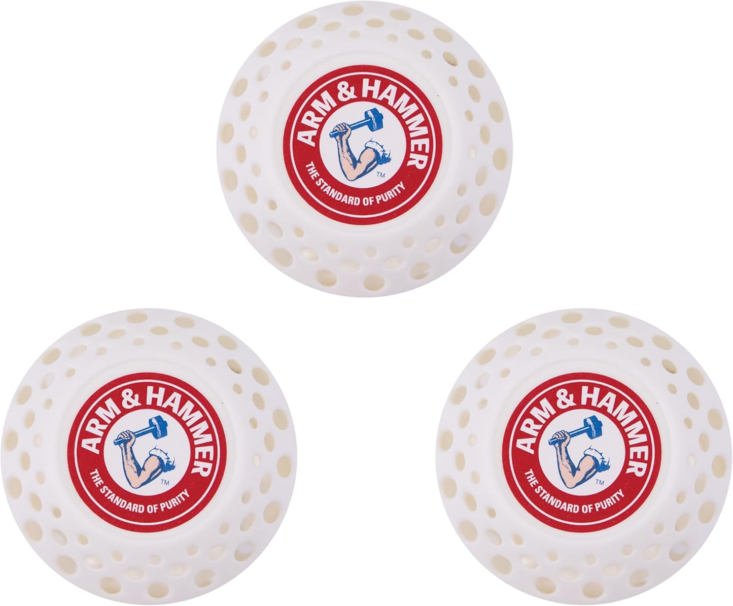 Arm & Hammer Odor Busterz Deodorizing Balls - Air Freshener and Odor Eliminator - Long Lasting Freshness for Home, Bathroom, Closet, Gym Bags, Sports Gear and More - 3-Count, White Linen Scent