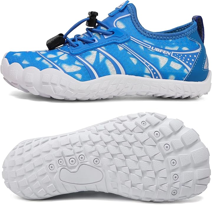 UBFEN Water Shoes for Kids Boys Girls Aqua Socks Barefoot Beach Sports Swim Pool Quick Dry Lightweight Toddler Little Big Kid