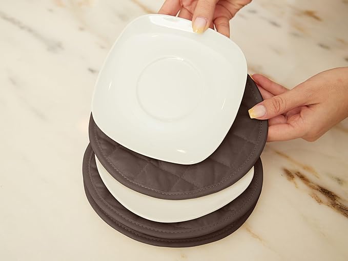 Covermates Keepsakes - Dish Storage - Padded Protection - ID Window - Stain Resistant - Machine Washable - China Storage, Bronze