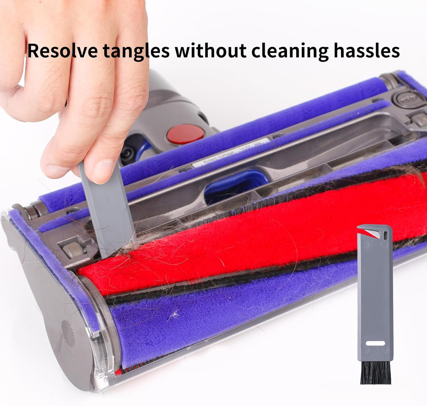 5 Pack Soft Roller Brush Replacement Kit Compatible with Dyson V10,V11,SV12,SV14 Soft Roller Cleaner Head,Vacuum Attachment Replacement Parts for Home Cleaning,1 Clean brush 1 Screwdriver