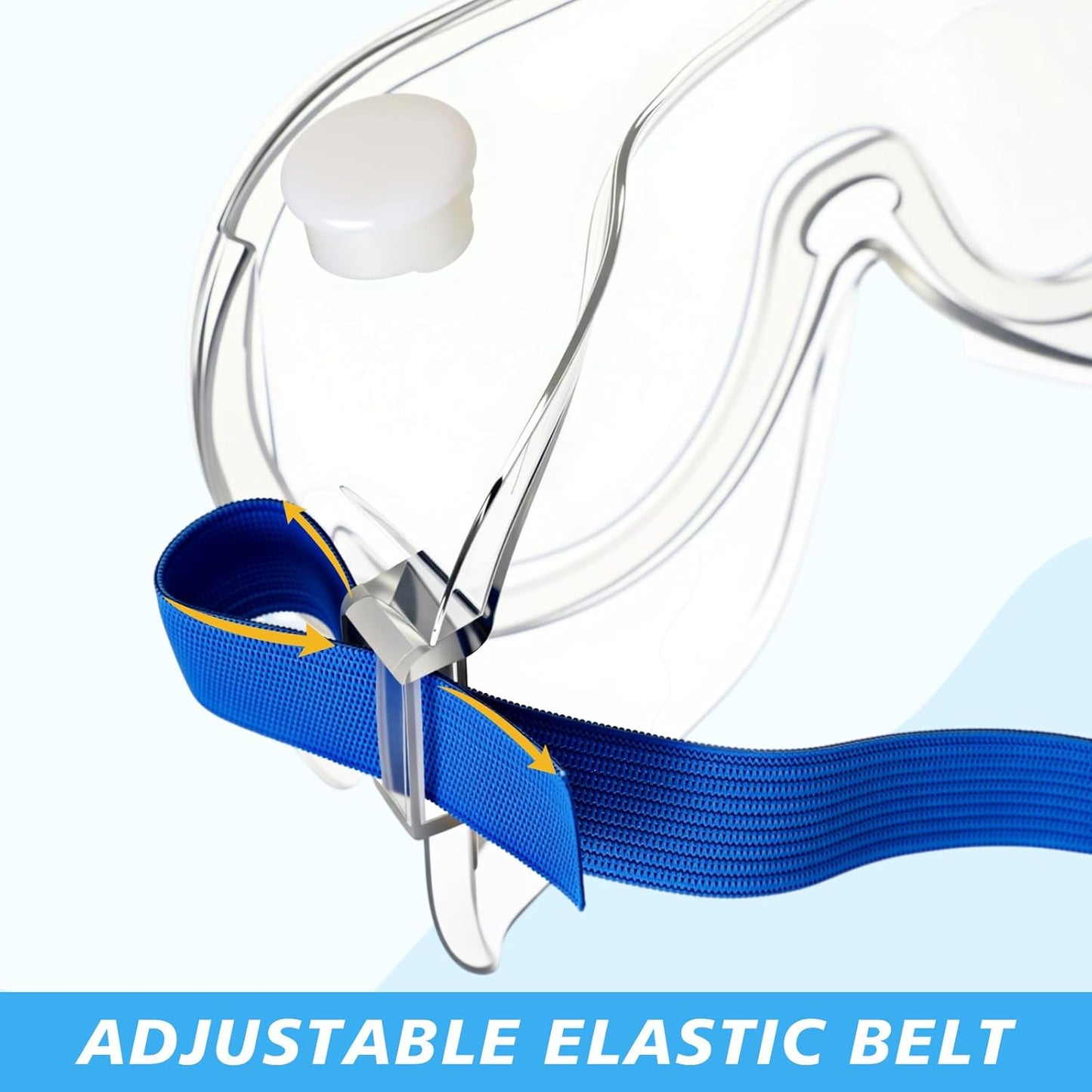 Yunsailing Protective Safety Goggles Lab Over Glasses Clear Anti Fog Eye Protection Goggles for Men Women