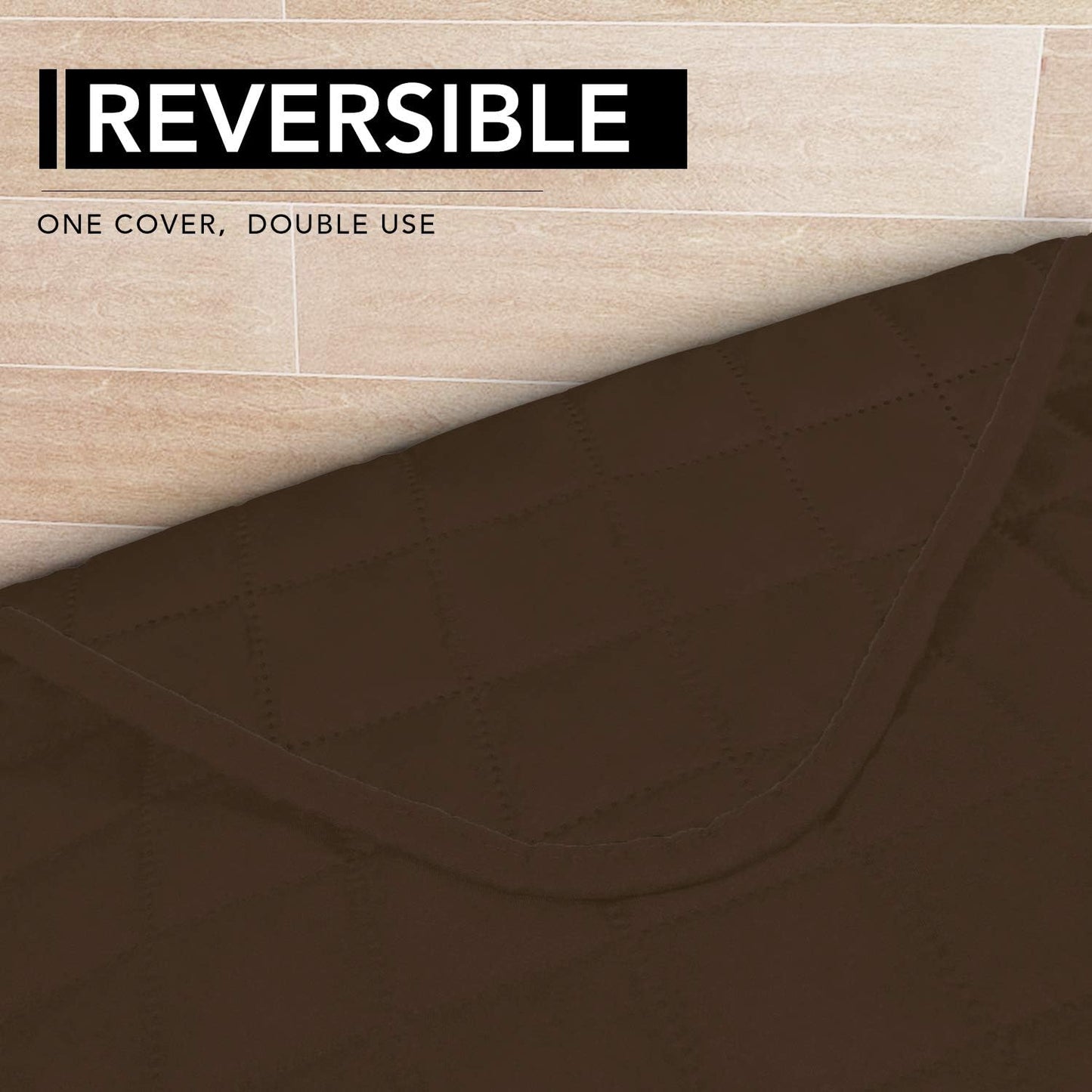 Easy-Going Sectional Couch Covers for Dogs L Shape Sofa Cover Reversible Sofa Slipcover Chaise Lounge Cover Furniture Protector Cover for Pets Dog Cat (42 x 52 inches, Coffee/Coffee)