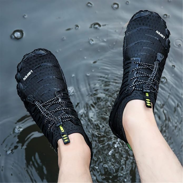 UBFEN Water Shoes Aqua Swim Shoes Mens Womens Beach Sports Quick Dry Barefoot for Boating Fishing Diving Surfing