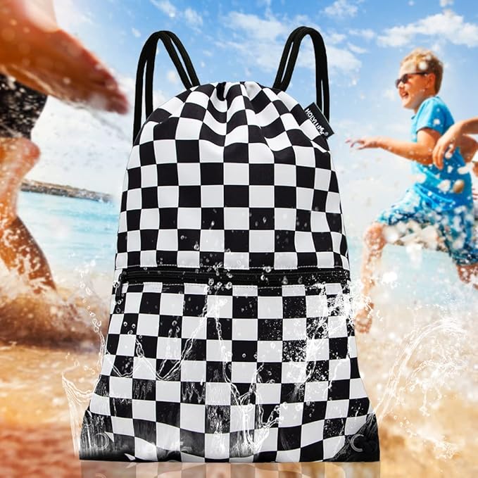 HOLYLUCK Drawstring Backpack Bag Sport Gym Sackpack