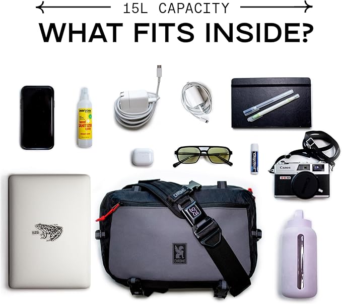 Chrome Industries Kadet Max Messenger Bag – Crossbody Sling Backpack for Men and Women w/Quick Release Buckle