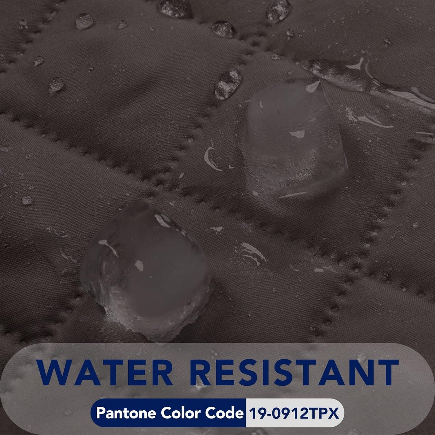 PureFit Reversible Quilted Sofa Cover, Water Resistant Slipcover Furniture Protector, Washable Couch Cover with Non Slip and Elastic Straps for Kids, Dogs (Oversized Recliner, Chocolate/Chocolate)