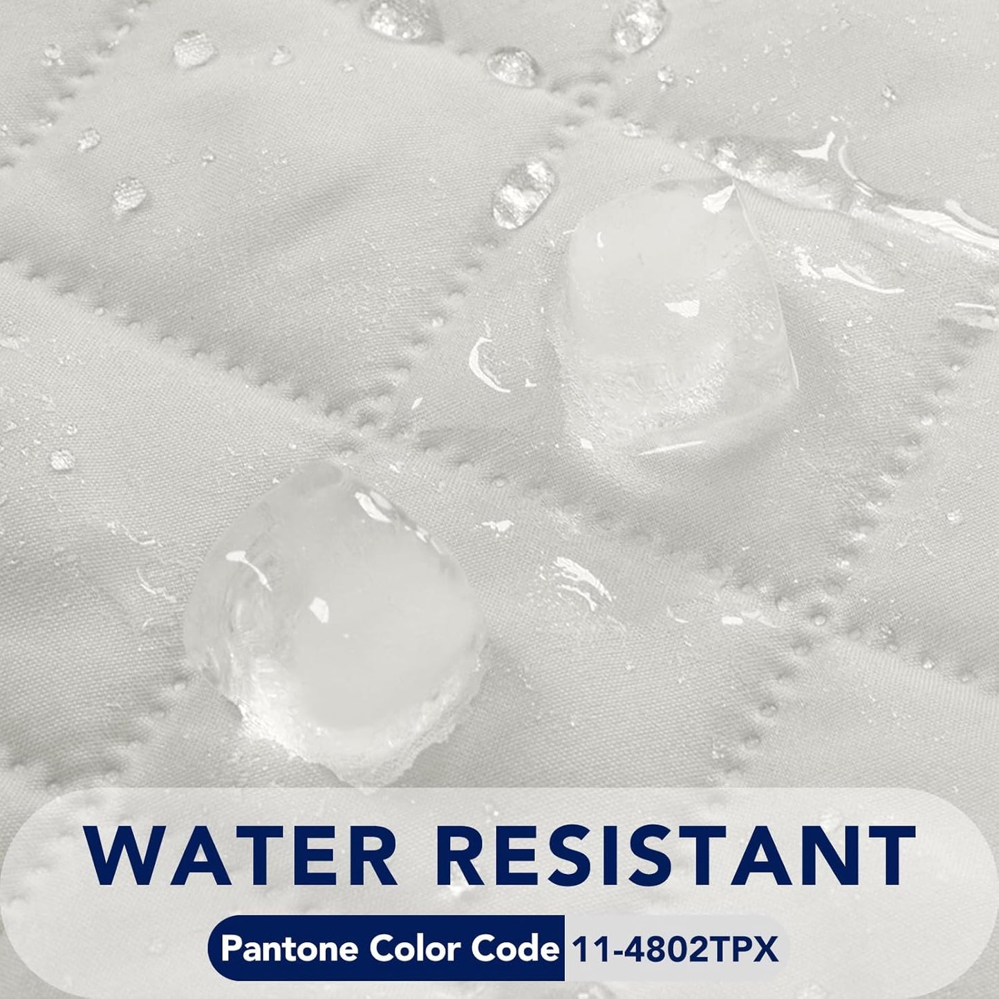 PureFit Reversible Quilted Sofa Cover, Water Resistant Slipcover Furniture Protector, Washable Couch Cover with Non Slip and Elastic Straps for Kids, Dogs, Pets (Loveseat, Ivory/Ivory)