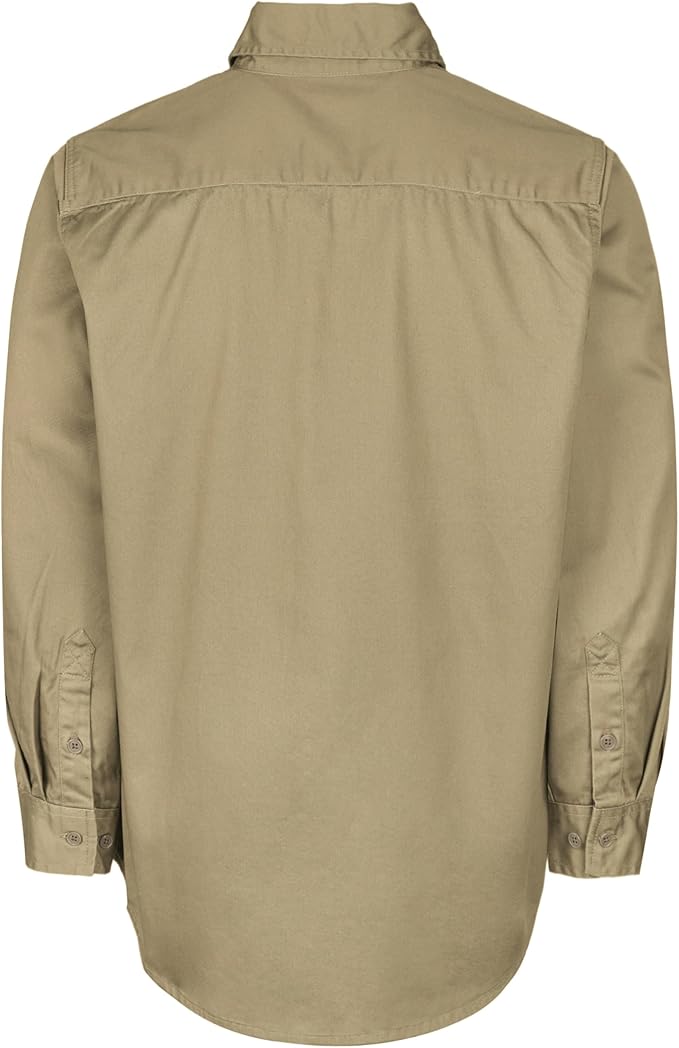 TICOMELA FR Shirts for Men Flame Resistant Shirt CAT2 Light Weight 6.5oz Fire Retardant Men's Welding Shirt