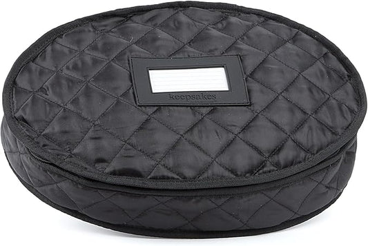 Covermates Keepsakes - Serveware Storage - Padded Protection - ID Window - Stain Resistant - Machine Washable - China Storage, Black