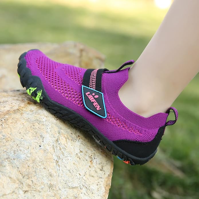 UBFEN Water Shoes for Kids Boys Girls Aqua Socks Barefoot Beach Sports Swim Pool Quick Dry Lightweight Toddler Little Big Kid