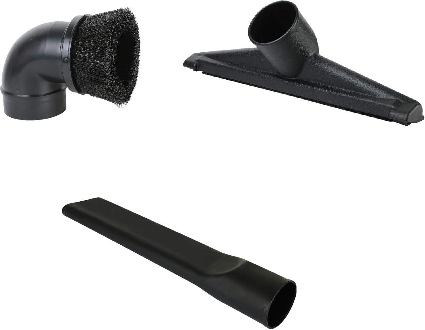 Shop Vac Accessories 2 1/2 inch Attachments (2.5 Wet Dry Vac Accessories - Floor Brush, Dust Brush, Crevice Tool for Shop Vac (3-Pack Attachments)