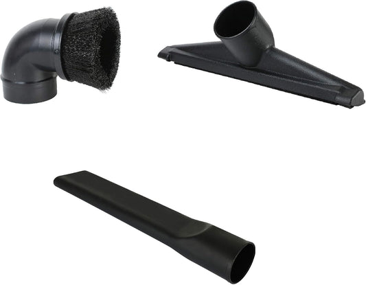 Shop Vac Accessories 2 1/2 inch Attachments (2.5 Wet Dry Vac Accessories - Floor Brush, Dust Brush, Crevice Tool for Shop Vac (3-Pack Attachments)
