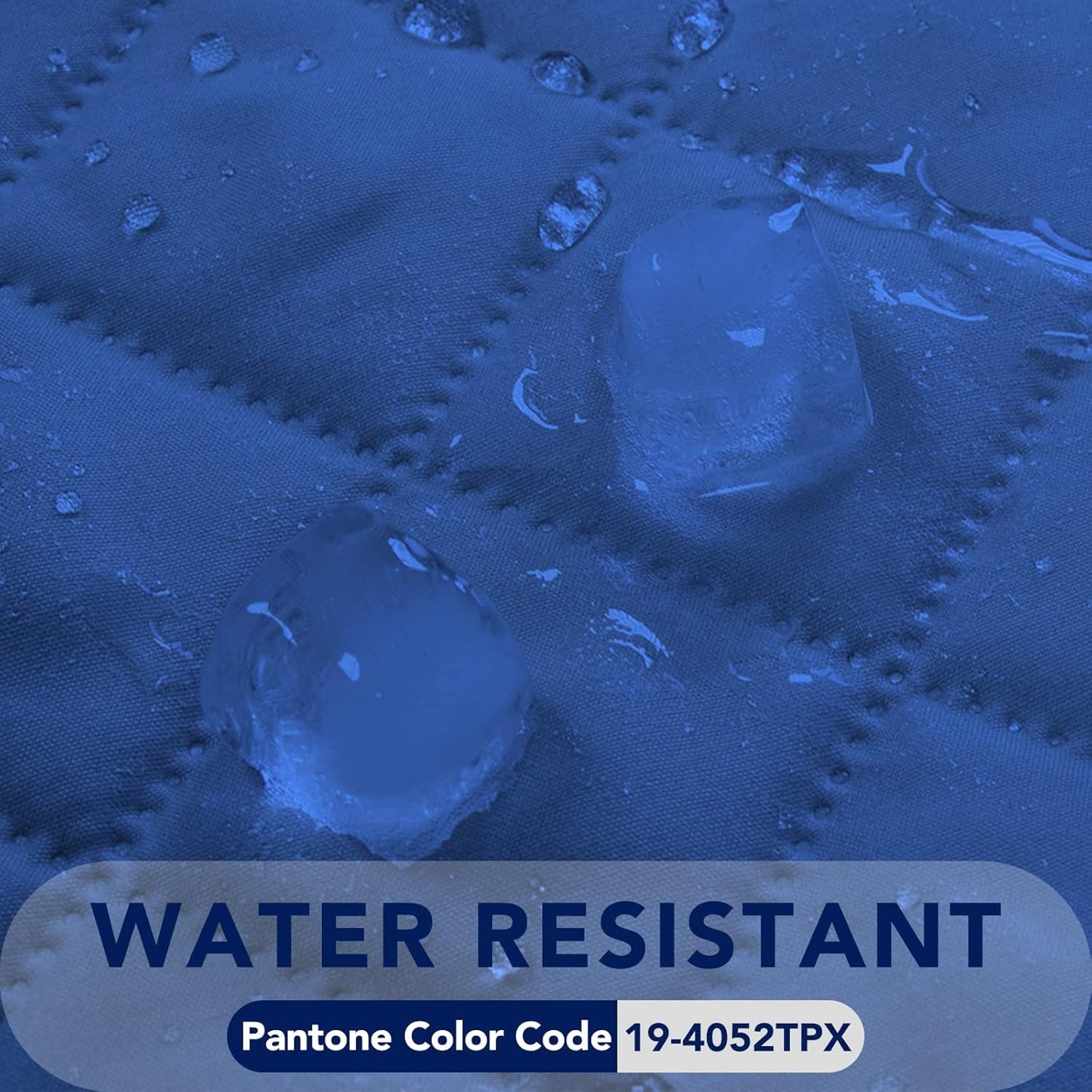 PureFit Reversible Quilted Oversized Recliner Sofa Cover, Water Resistant Furniture Protector, Washable Couch Cover with Elastic Straps for Kids, Pets (Large, Classic Blue/Ivory)