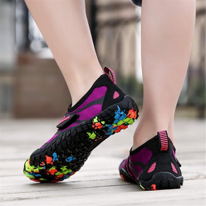 UBFEN Water Shoes for Kids Boys Girls Aqua Socks Barefoot Beach Sports Swim Pool Quick Dry Lightweight Toddler Little Big Kid