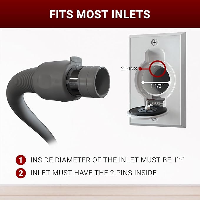 Broan-nutone 700 Air watts Residential Central Vacuum System Premium Electric Tool Set for Cleaning Floors - Anti-Vibration, Powerful Suction