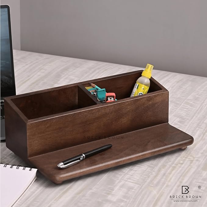 Chic Organizer Makeup & Accessory Desk Organizer for Dressing Tables, Bathrooms, and Kitchens,Table Counter Top Multi-Function Case Holder for Home, Office Bedroom Greywash