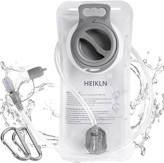 Hydration Bladder 2L-3L,Leak Proof Water Reservoir, BPA Free Military Water Storage Bladder Bag Hydration Pack Replacement Easy Clean for Bicycling Hiking Camping Hunting Running