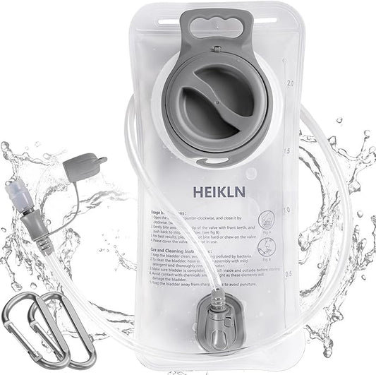 Hydration Bladder 2L-3L,Leak Proof Water Reservoir, BPA Free Military Water Storage Bladder Bag Hydration Pack Replacement Easy Clean for Bicycling Hiking Camping Hunting Running