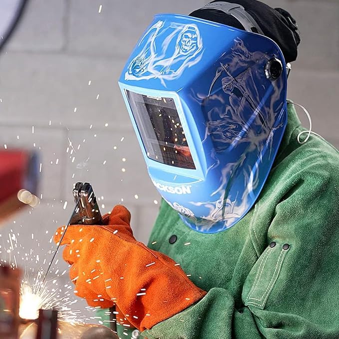 Jackson Safety Premium Graphic Welding Hood with ADF - Ultra Lightweight Auto Darkening Welding Helmet - ANSI Z87.1 (Multiple Styles)