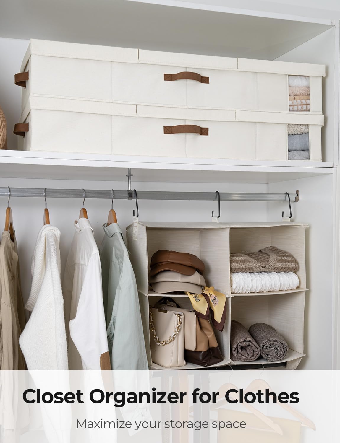 StorageWorks 2-Pack Jumbo Under Bed Storage Bins with Lids, Underbed Storage Containers with Handles and Label Holder, Closet Organizer for Clothes, Blankets, Sweater