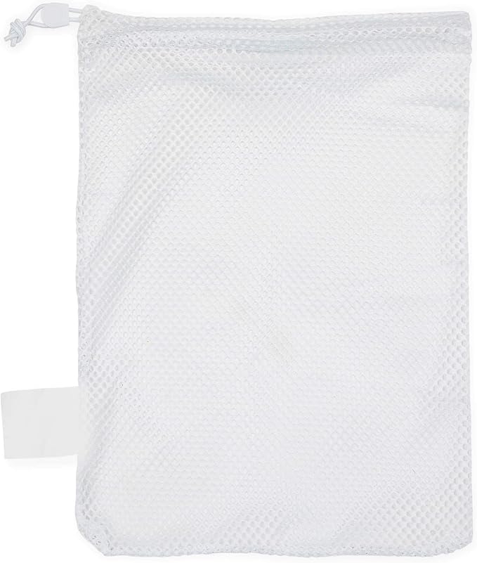 Champion Sports Mesh Equipment Bag – Heavy-Duty Nylon Drawstring Bag with Lock & ID Tag, Breathable Storage Sack for Balls, Swim Gear, Laundry & Toys, Multiple Sizes & Colors