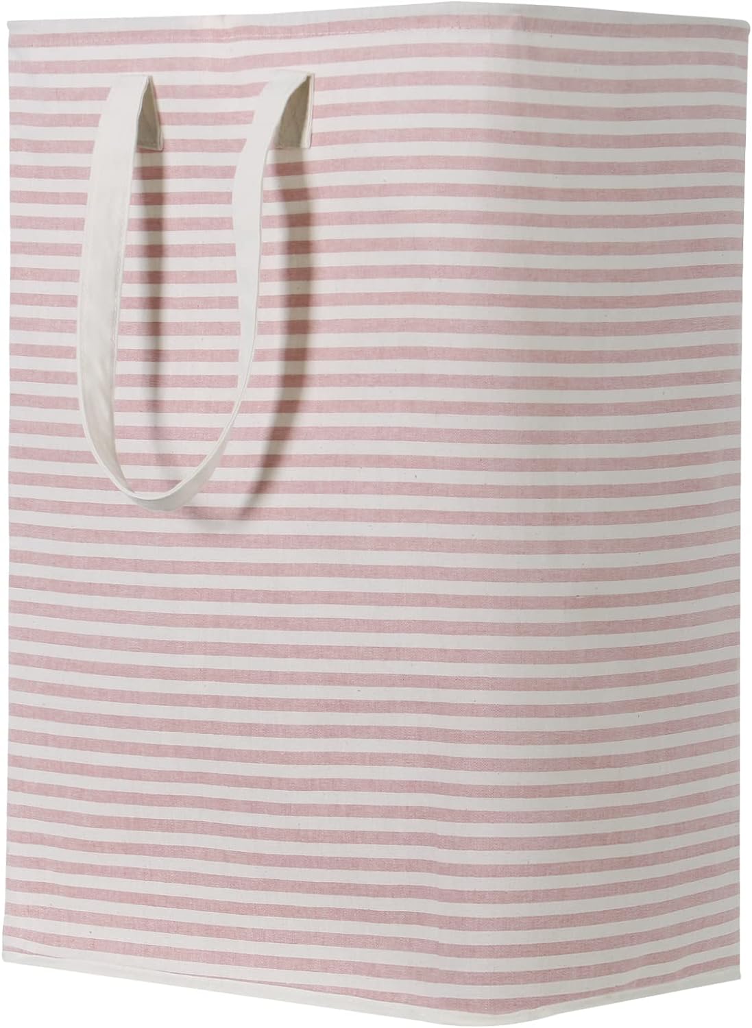 Lifewit Laundry Hamper Large Collapsible Laundry Basket, Freestanding Waterproof Clothes Hamper Storage with Easy Carry Handles for Clothes in Bedroom Bathroom College Dorm for Adults, Pink, 80L