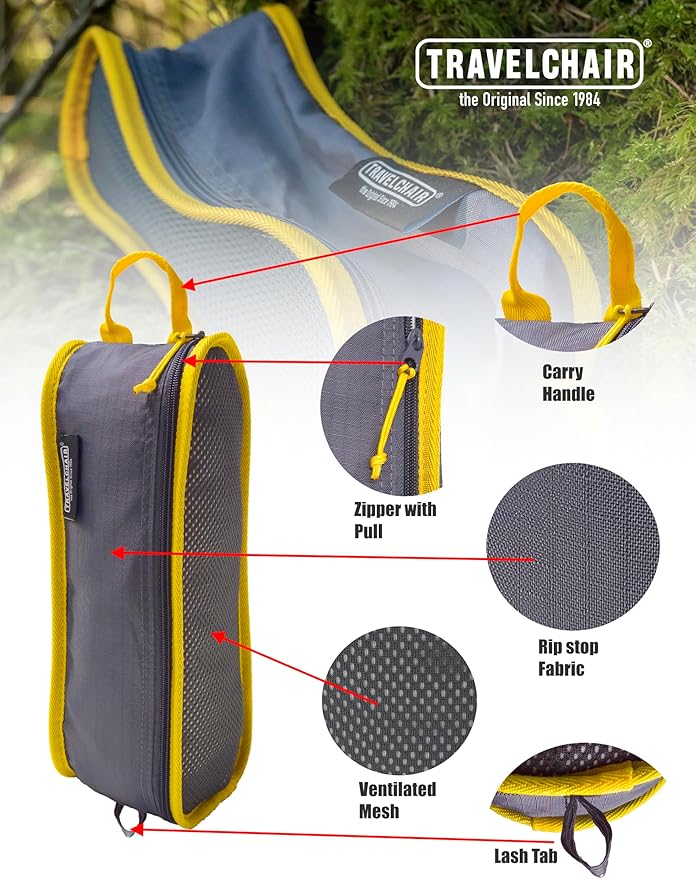 Travel Chair Joey Gear Bag: Durable Mesh Organizer for Tools, Ice Scraper, Pet Supplies, Compact Camping Chairs, Golf Supplies & More - Easy Maintenance, Multi-Functional