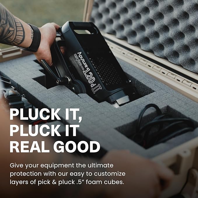 Condition 1 25" Large Waterproof Hard Case Model 839 with Foam, Portable Protective Storage Box for Travel, Hunting, Military, Tactical, Made in USA, 24.50"x 19.46"x8.41" Orange