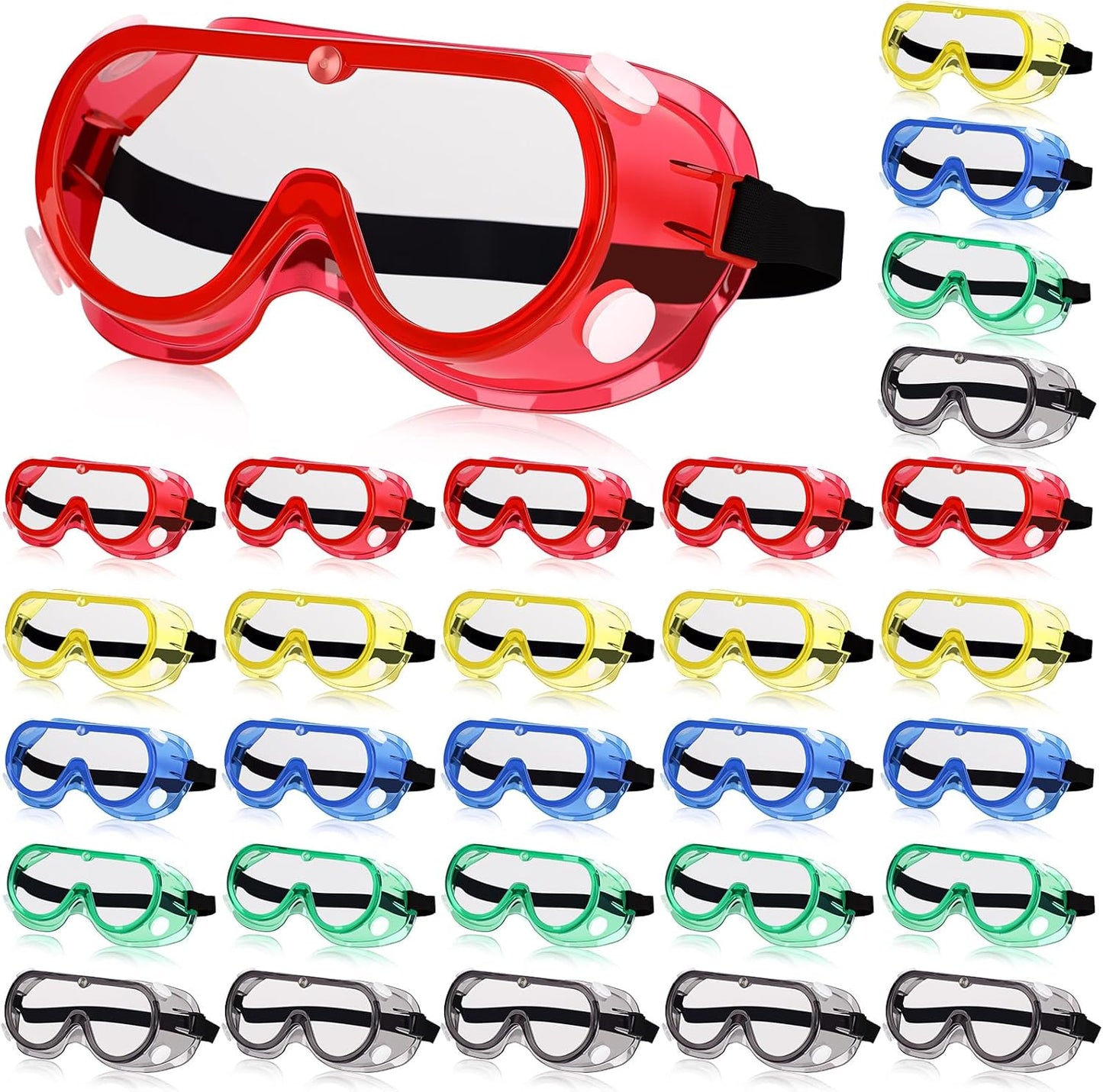 Yunsailing Protective Safety Goggles Lab Over Glasses Clear Anti Fog Eye Protection Goggles for Men Women