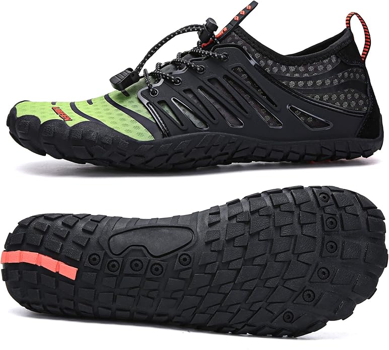 UBFEN Water Shoes Aqua Swim Shoes Mens Womens Beach Sports Quick Dry Barefoot for Boating Fishing Diving Surfing