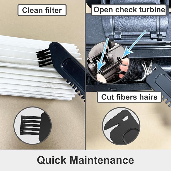 Turbo Floor Brush Vacuum Attachment, Compatible with 1 1/4" and 2 1/2" Shop Vac Wet Dry Vacuum Cleaners, Pet Hair Removal for Carpets and Hardwood Floors