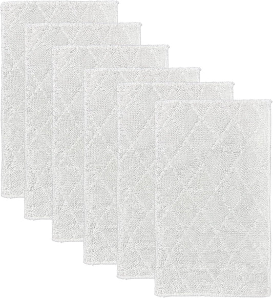 Light 'N' Easy Steam Mop Pads Replacement Reusable for S3601 S3101 S7326 7688ANB 7688ANW Floor Microfiber Cleaning Cloths (6 Pack)
