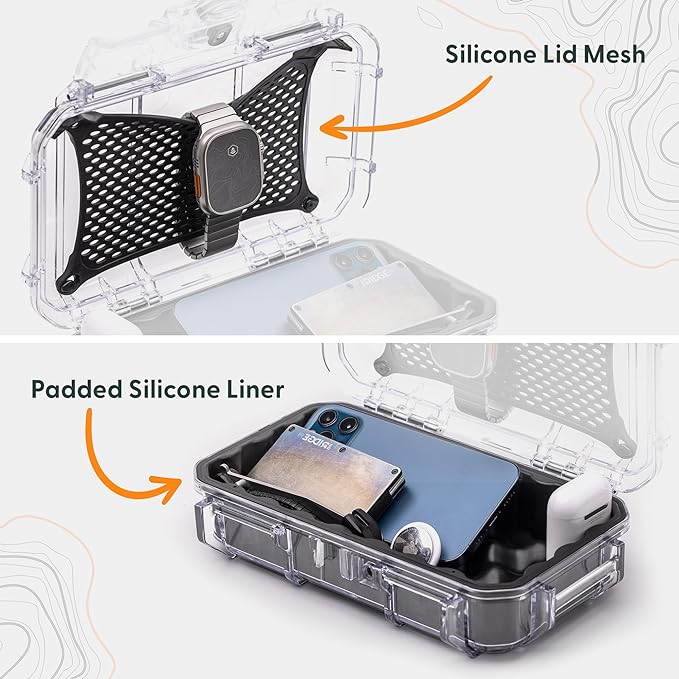 Evergreen 56 ToughBox - EDC Dry Box Protective Case USA Made for Organization of Cameras, Phones, Camping, Fishing, Hiking, Water Sports (Yellow)