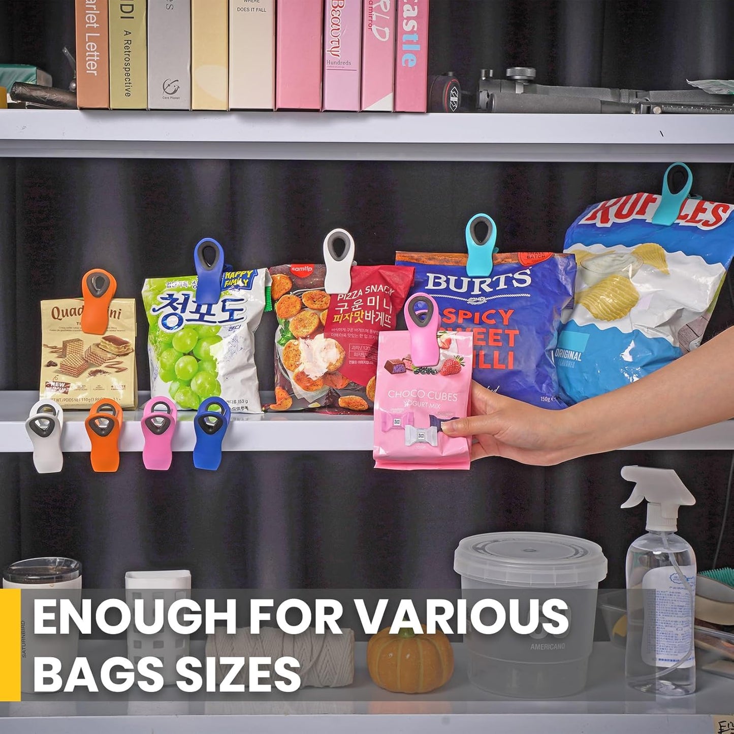 10 Pack Magnetic Chip Clips, Bag Clips, Chip Clip, Clip for Food Packages