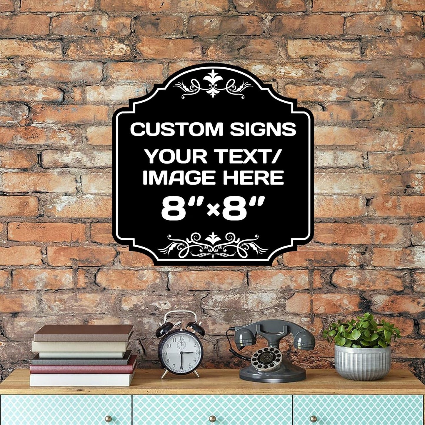 Personalized Aluminum Metal Signs - Weatherproof, Custom Text & Picture, Multiple Sizes, Hazard, Garden, Custom Door, Business Signs