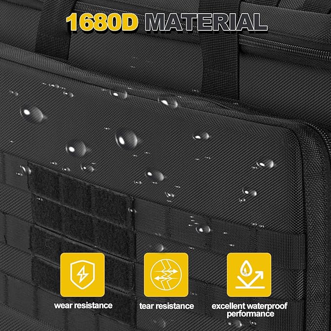 Car Front Seat Organizer | 45L size 17" laptop compatible | Combination Lock file bag | Military Tactical Briefcase | Military Duffle for patrol, Gym, Camping, Hunting, Range | DIY space