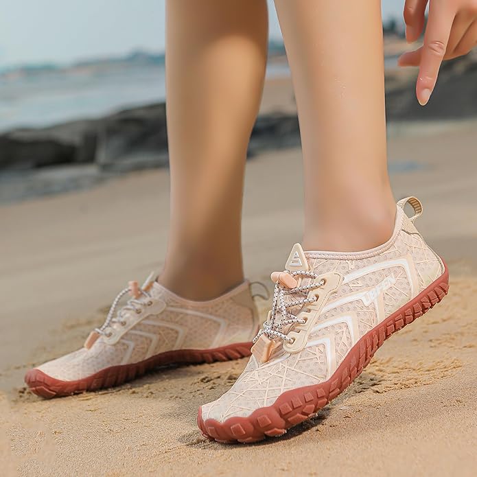 UBFEN Water Shoes Aqua Swim Shoes Mens Womens Beach Sports Quick Dry Barefoot for Boating Fishing Diving Surfing