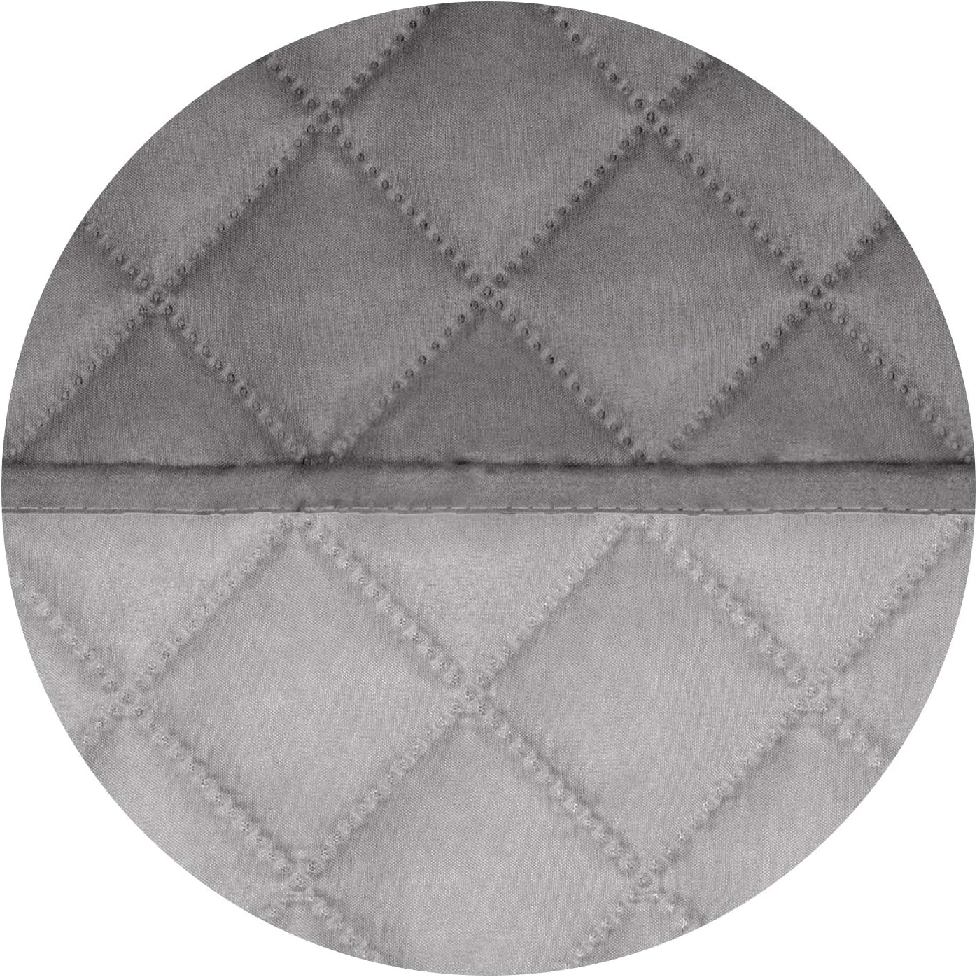 PureFit Reversible Quilted Sofa Cover, Water Resistant Slipcover Furniture Protector, Washable Couch Cover with Non Slip and Elastic Straps for Kids, Dogs, Pets (Small Recliner, Gray/Light Gray)