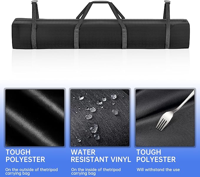 Large Tent Storage Bag Tent Pole Bag - 83''L x 12''W - Tailored for Tent Poles, Suitable for Various Party Tent Canopy Models, Heavy-Duty Design with Reinforced Handles and Dual Zipper