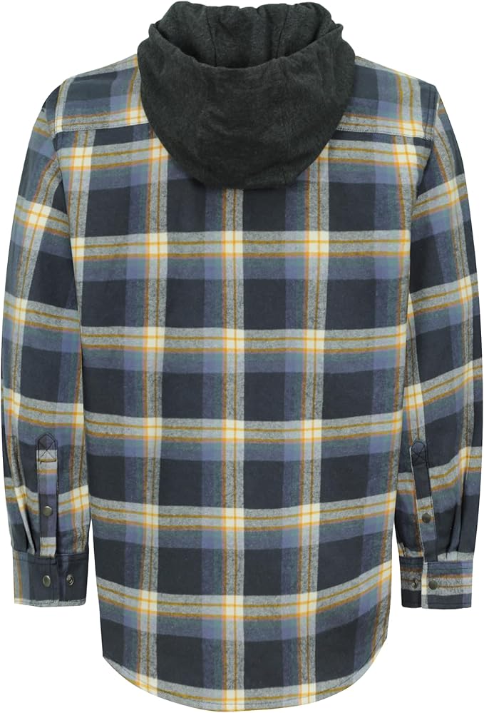 VATRENUS FR Shirts for Men Plaid Flannel Jacket 8.5oz Heavyweight Flame Resistant Welding Shirt