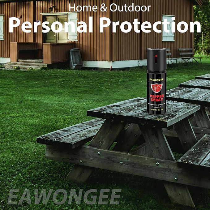 Pepper Spray Self Defense, Maximum Strength Tactical Spray, Effective Protection for Camping, Hiking, Outdoor Activities