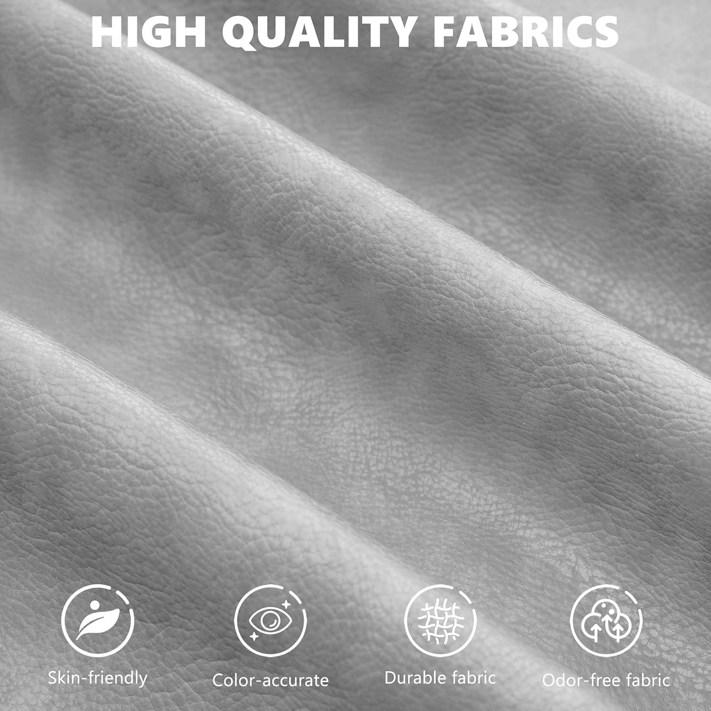 50" Storage Ottoman Bench, Tufted Ottoman with Storage for Living Room, Large End of Bed Ottomans, Modern Entryway Benchs, Window & Bedroom Benches for Foot of Bed (AshGray)