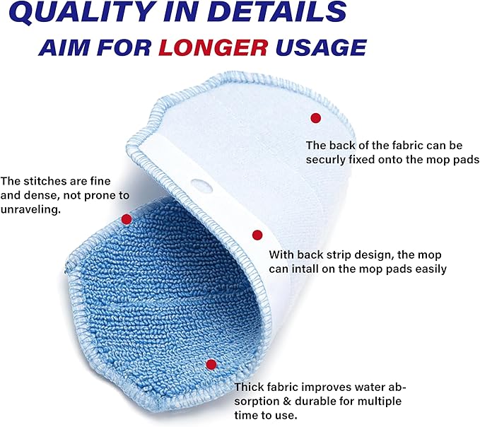 Robot Vacuum Mop Pads Replacement Parts Fit for MAMNV BR150/BR151, for ZCWA BR150/BR151, for ONSON BR150/BR151, for GTTVO BR150/BR151, for MANVINS G20 (2PC-MOP PAD& MOP), b-2-1