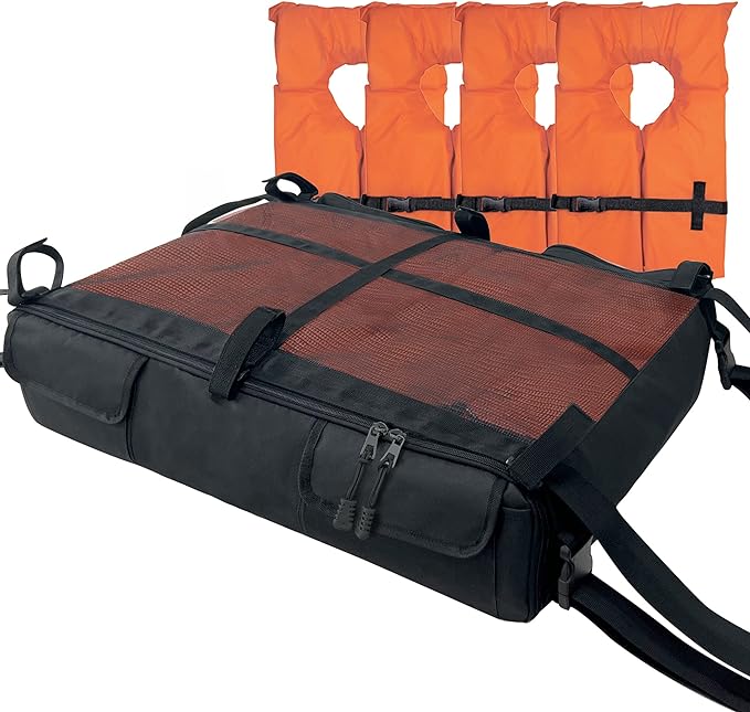 MYDAYS T-Top Storage Bag, Boat Life Jacket Storage Bag for 4 to 6 Type II Life Jackets