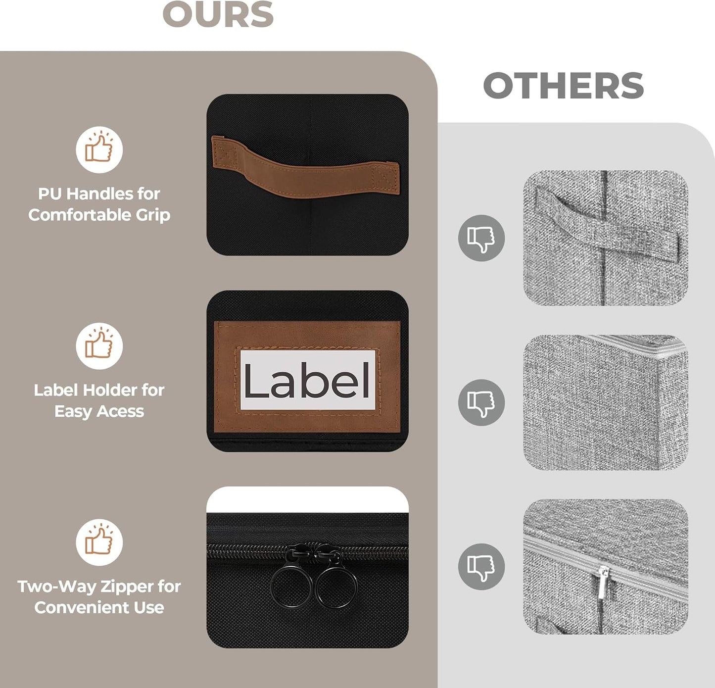 StorageWorks Under Bed Storage with Wheels, 10'' Underbed Storage Containers with Lid, 90L Clothes Organizer for Blankets, Sweaters, Bedding, 2-Pack, Black