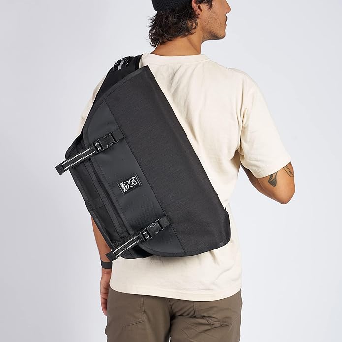 Chrome Industries Mini Metro Messenger Bag - 13 Inch Laptop Satchel with Signature Belt Buckle Closure, 20.5 Liter