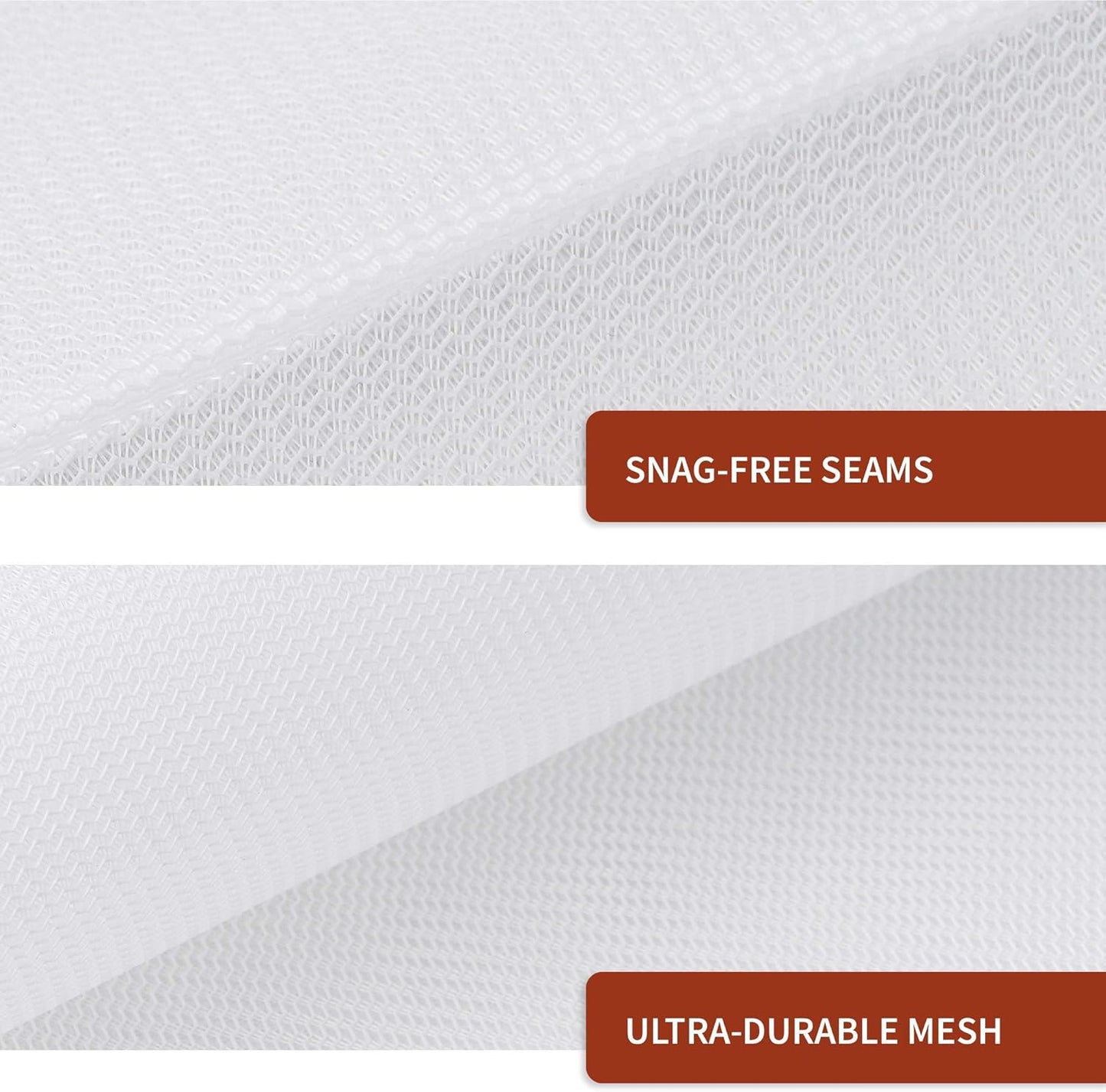 Mesh Laundry Bag for Delicates, Wash Bag for Underwear and Lingerie, Makeup Organizer Bag (2 Small)